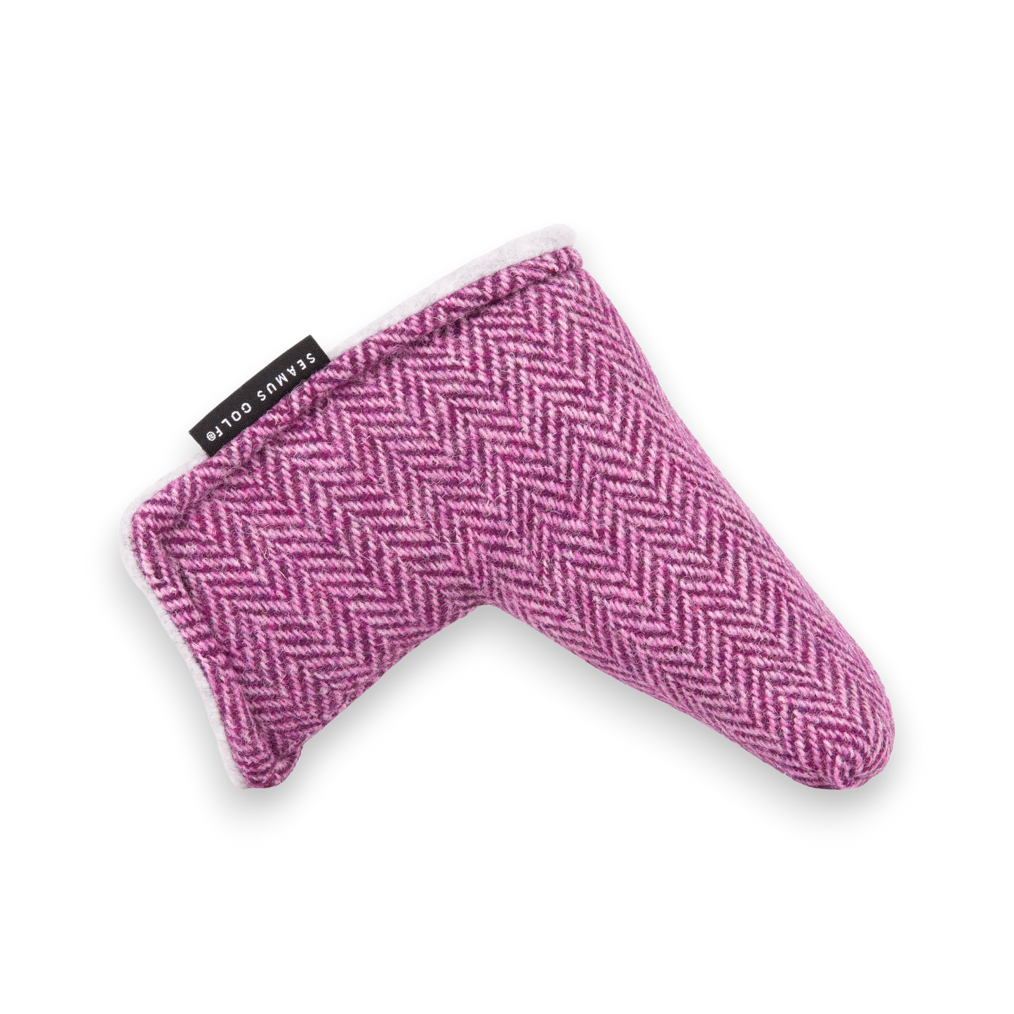 Pink Harris Tweed Blade Putter Cover