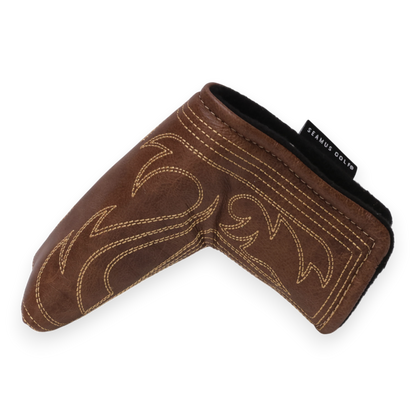 Whiskey Outlaw Cowboy Boot Blade Putter Cover