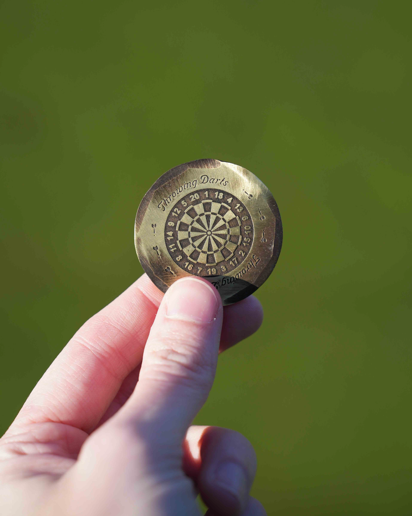 Hand Forged® Throwing Darts Ball Marker - Bronze