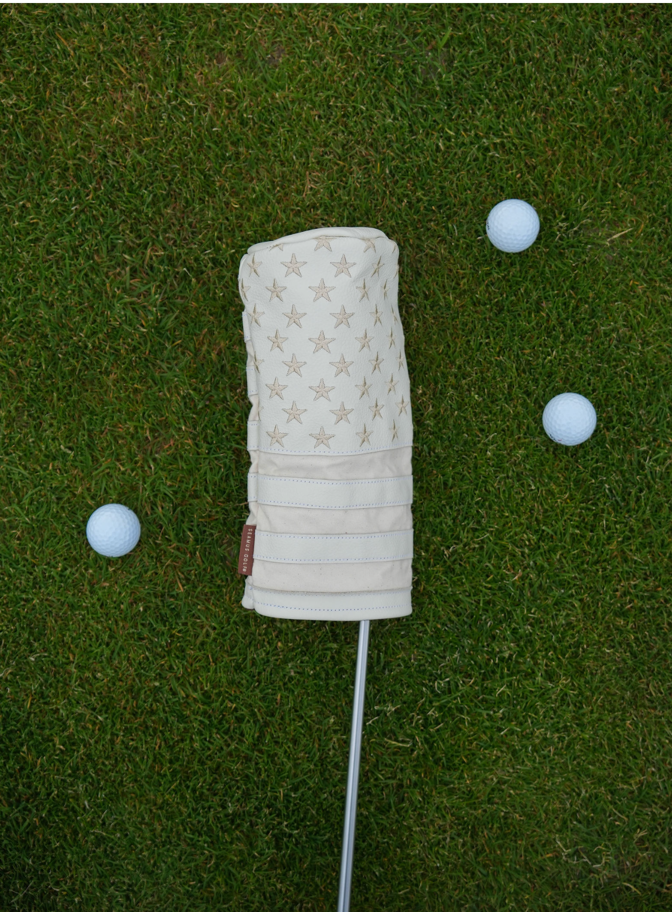 Old Glory Driver Head Cover - White