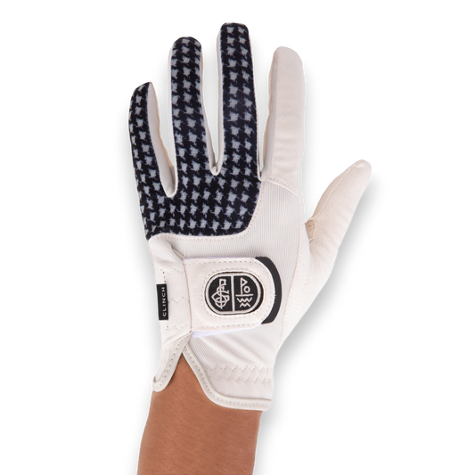 Seamus x Clinch Golf Black and White Houndstooth Glove