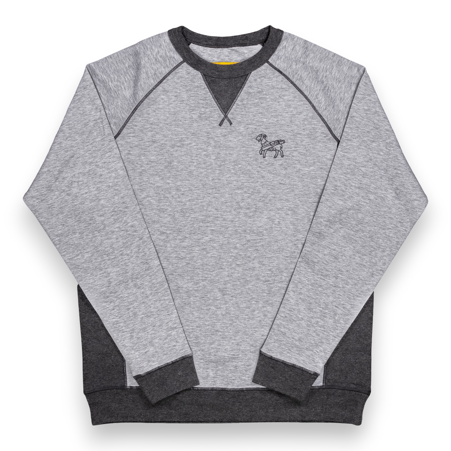 Seamus x Field Day Hynds Raglan Crew - Light Grey