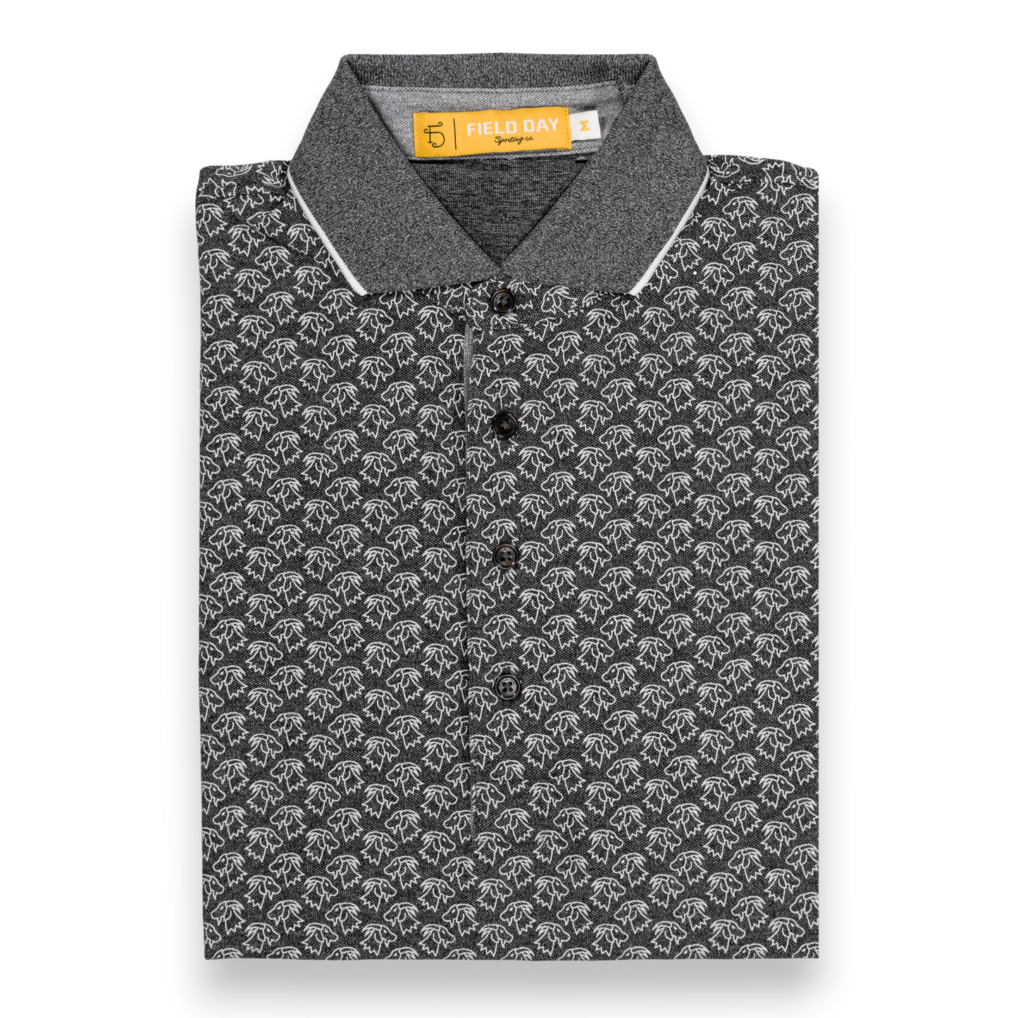 Seamus x Field Day Goat All Over Polo - Grey