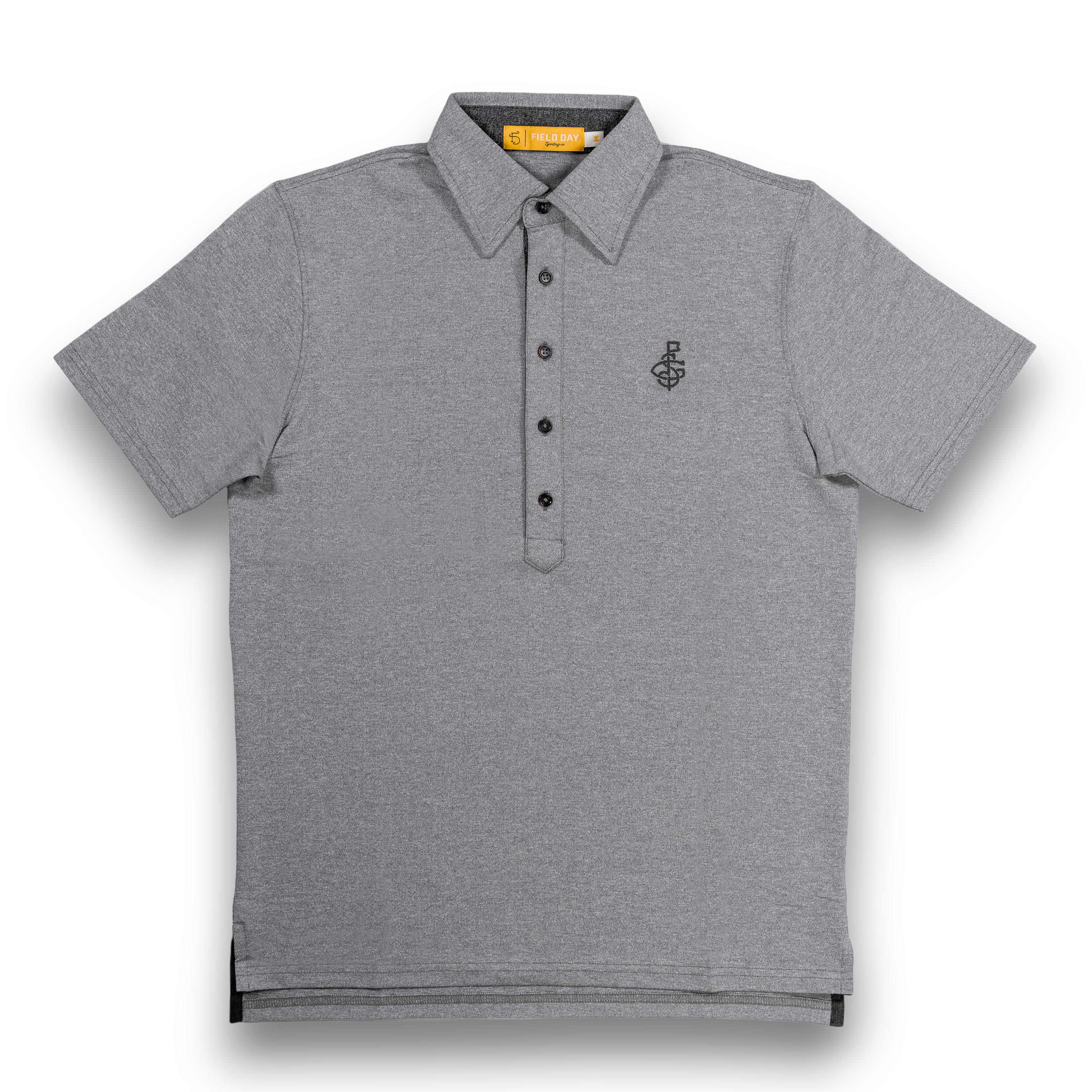 Seamus x Field Day Ford 5 Button Polo - Grey – SEAMUS GOLF