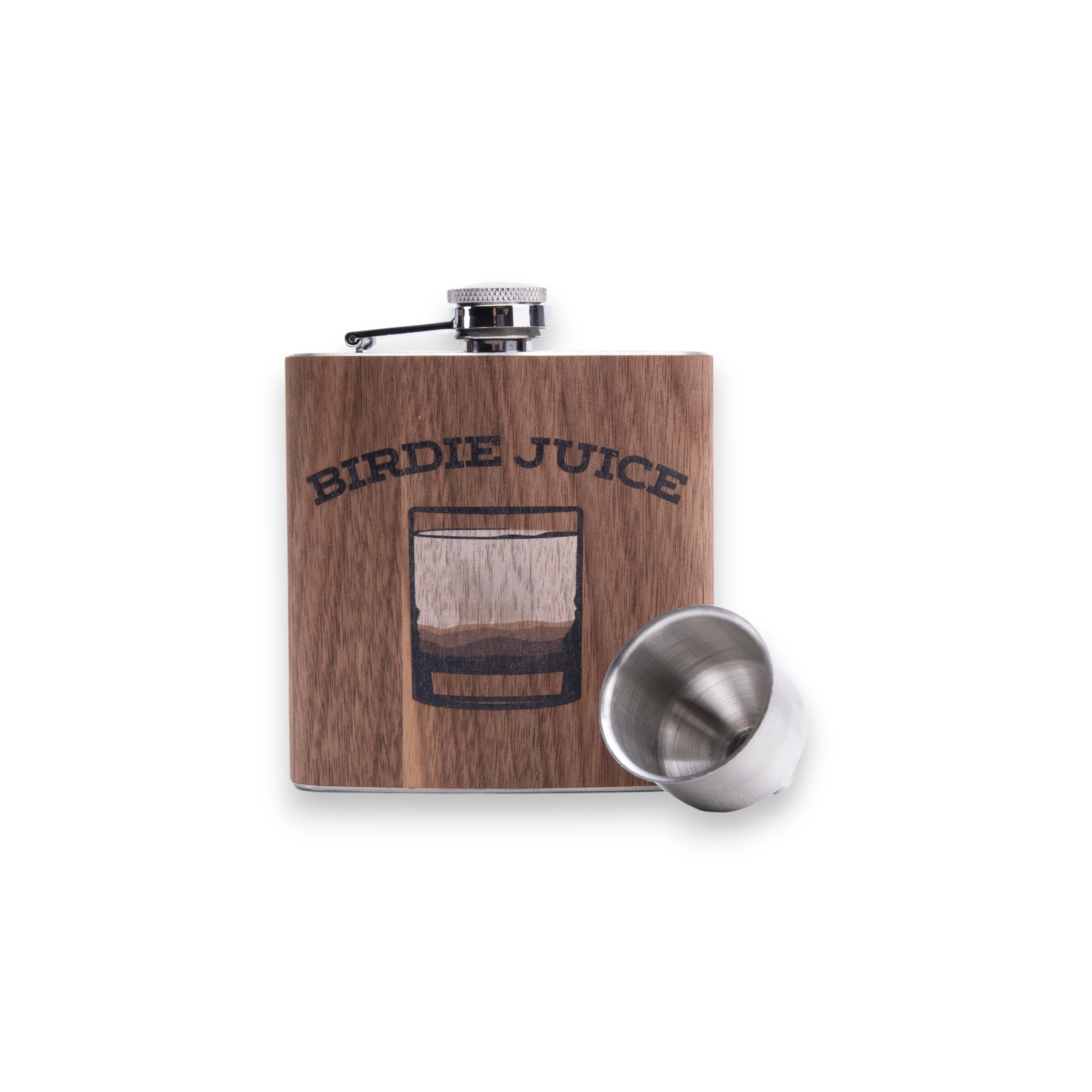 Birdie Juice 6oz Stainless Steel Hip Flask