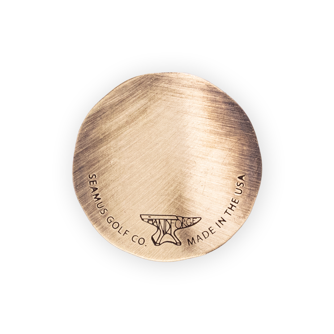 Hand Forged® Go To Your Happy Place Ball Marker - Bronze