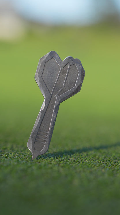 Hand Forged® Throwing Darts Single Prong Pitch Tool - Steel