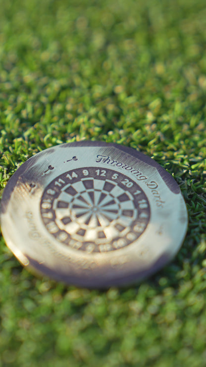 Hand Forged® Throwing Darts Ball Marker - Bronze
