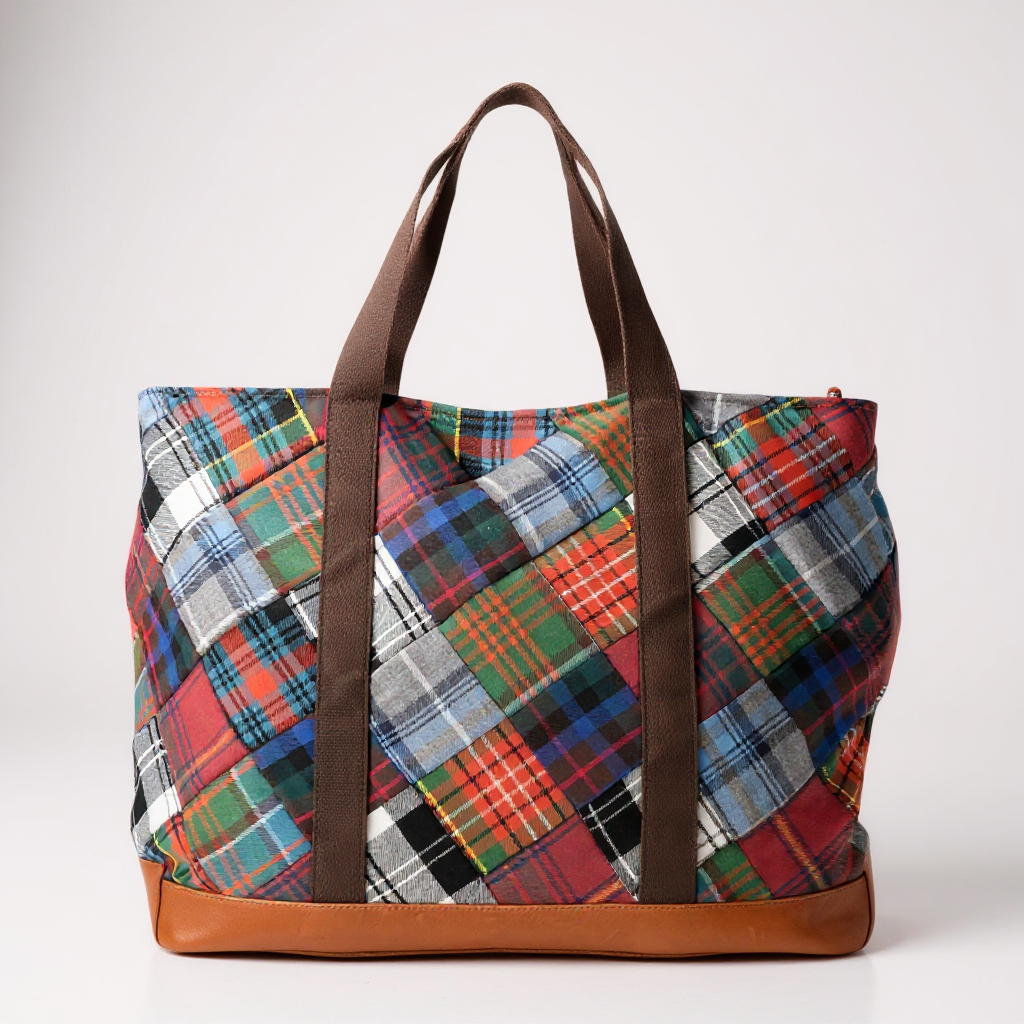 Tartan Patchwork Carry All Tote