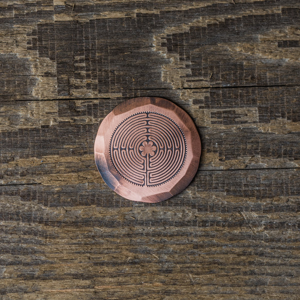 Hand Forged® Labyrinth Ball Mark - Copper