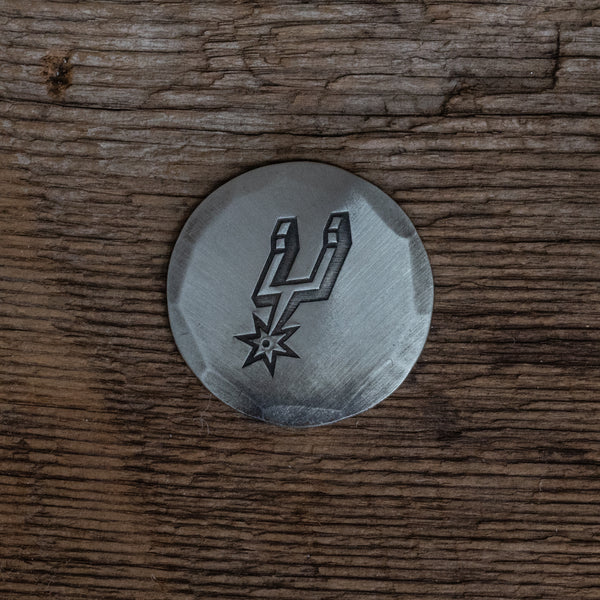 Hand Forged® San Antonio Spurs Ball Mark - Nickel