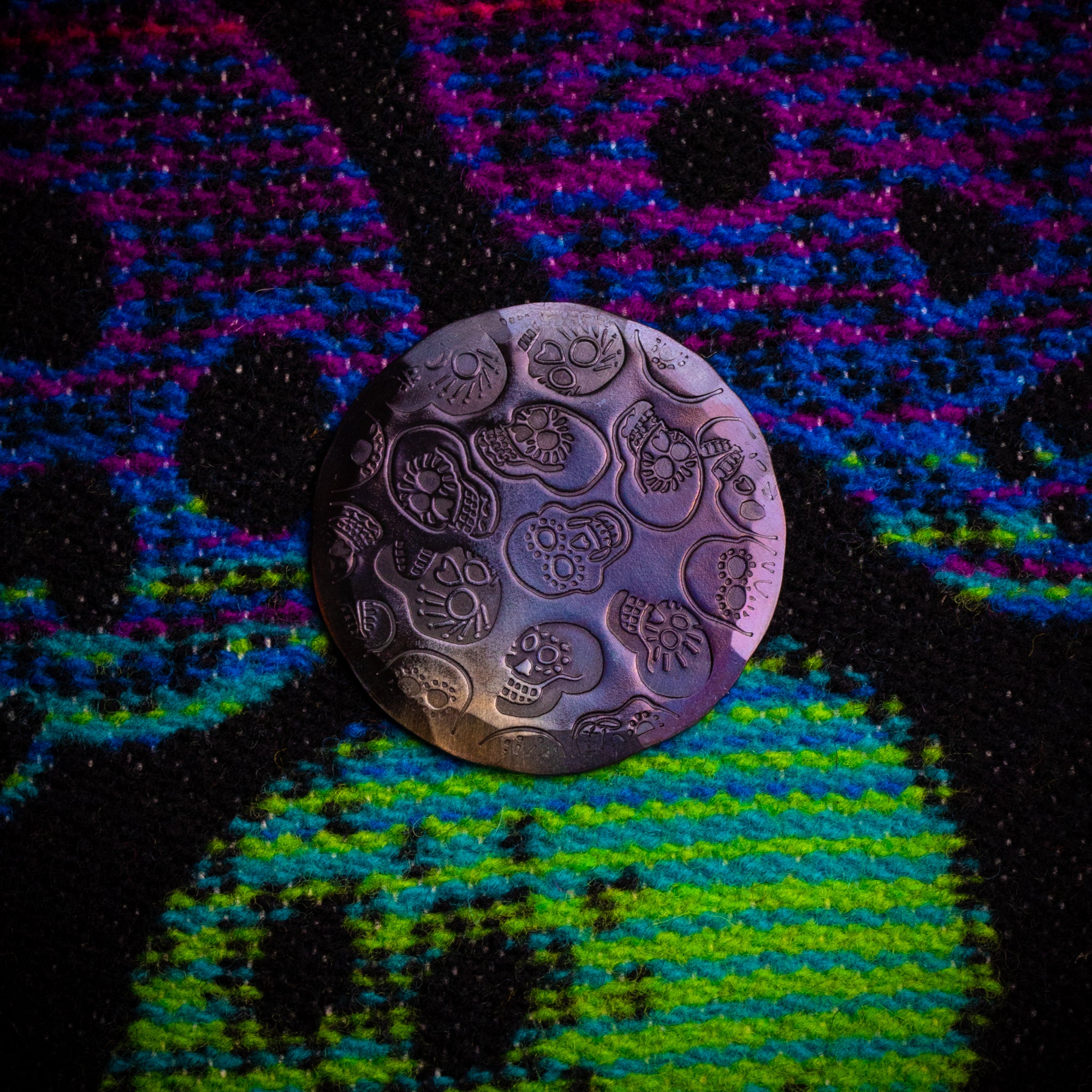 Hand Forged® Pendleton® Sugar Skulls Ball Marker - Oil Can