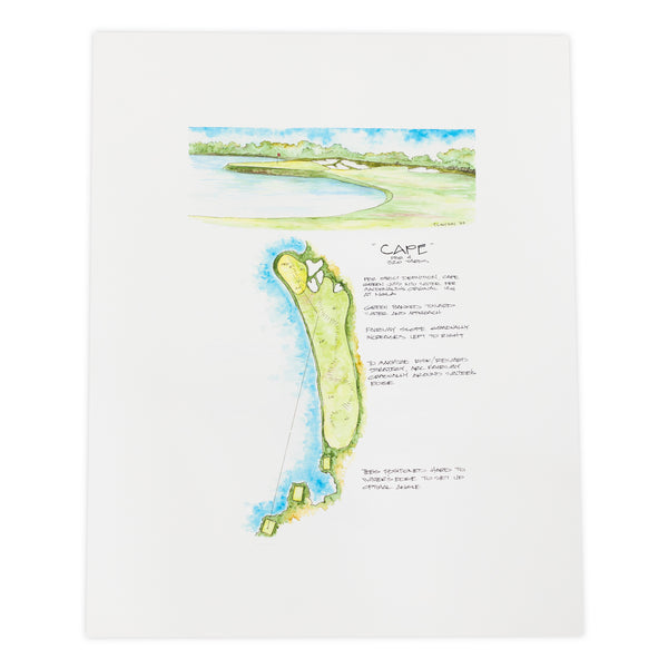 "Cape" Golf Course Print by Thad Layton