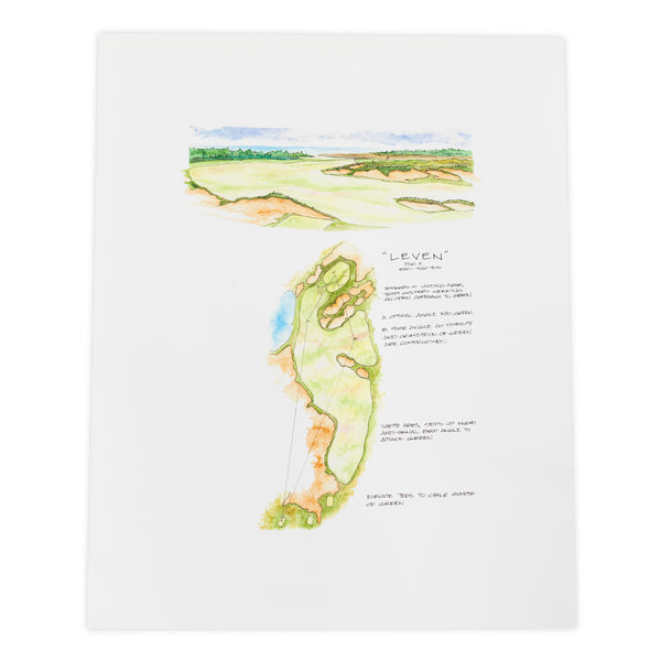 "Leven" Golf Course Print by Thad Layton