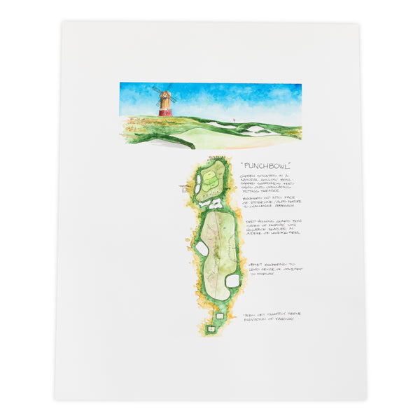 "Punchbowl" Golf Course Print by Thad Layton