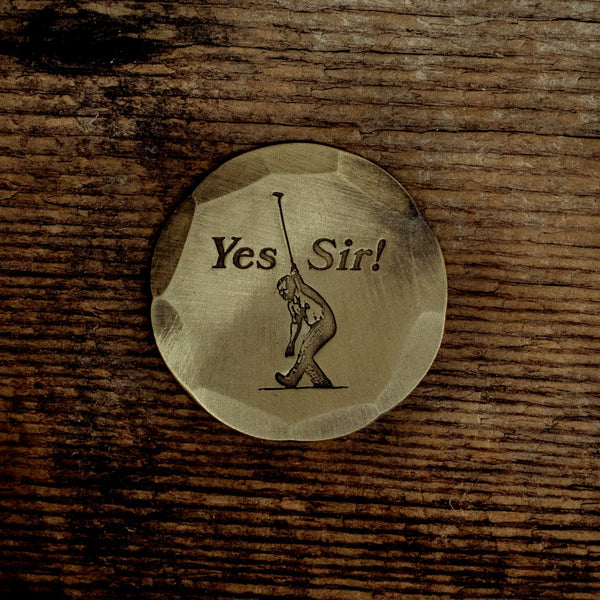 Hand Forged® Jack Nicklaus "Yes Sir!" Ball Mark - Bronze